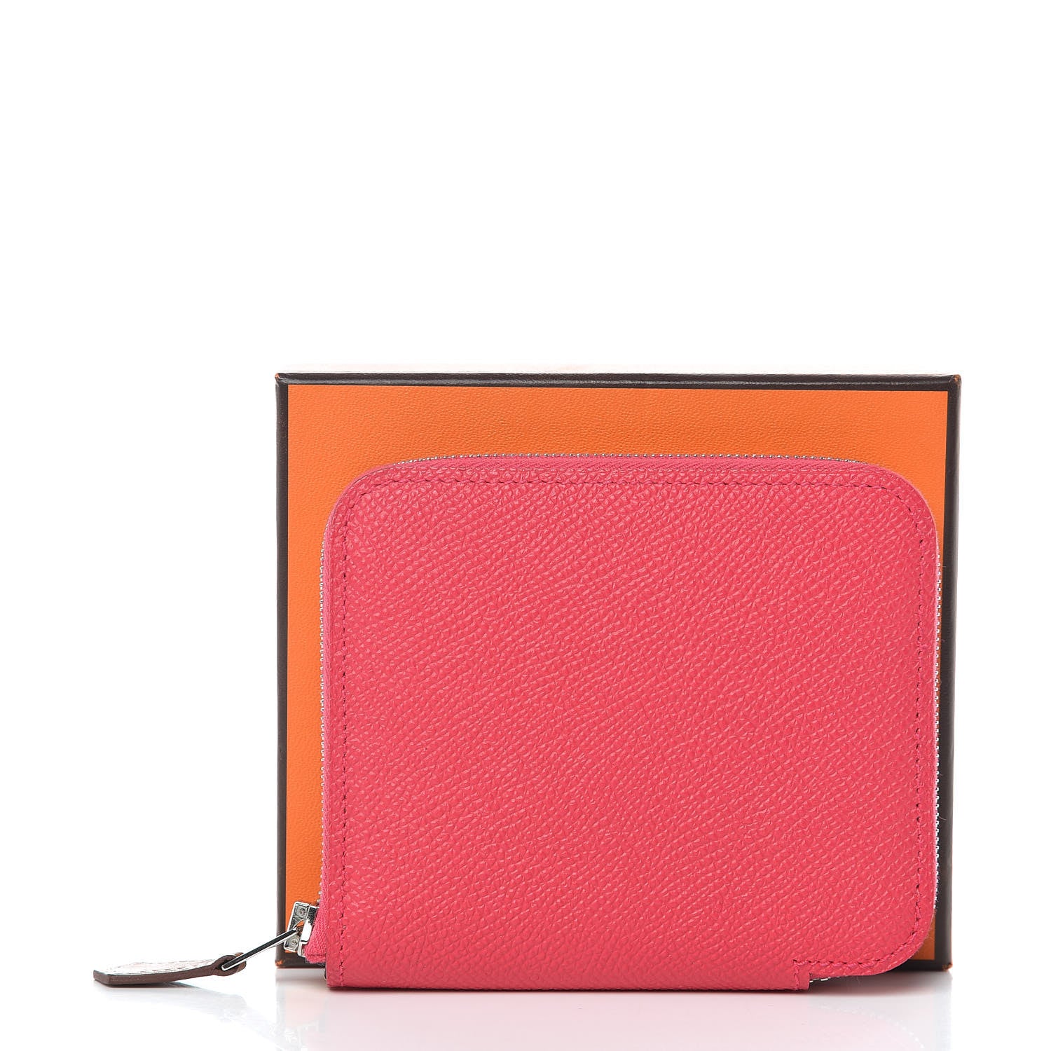 Hermes Epsom Silk'in Compact Wallet Rose Extreme Fauve 8 of 8