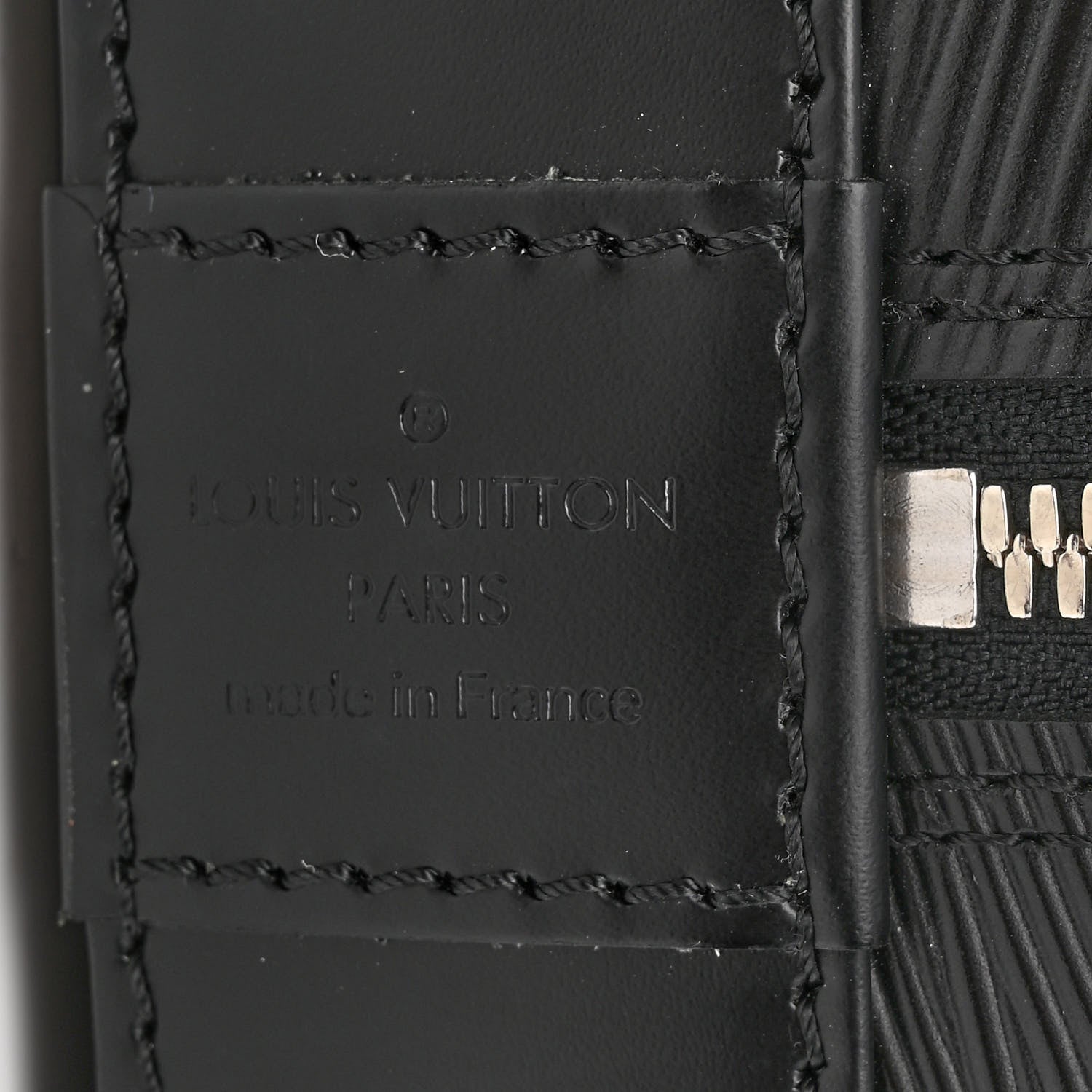 Louis Vuitton Epi Alma MM Black 6 of 9