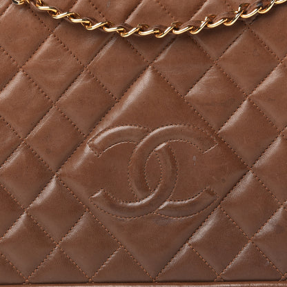 Chanel Lambskin Quilted Timeless CC Small Single Flap Brown 13 of 13