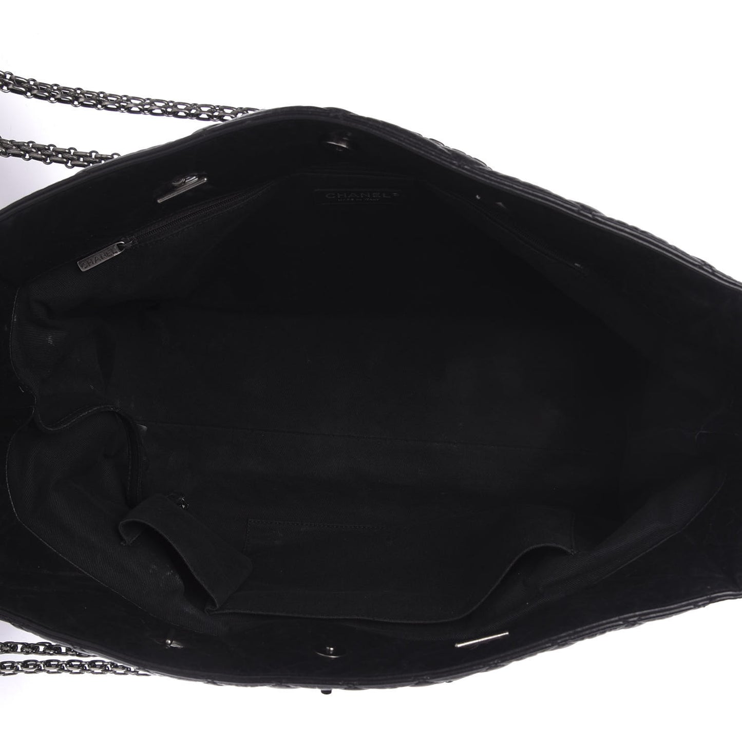 Aged Calfskin Quilted Reissue 2.55 Tote Black