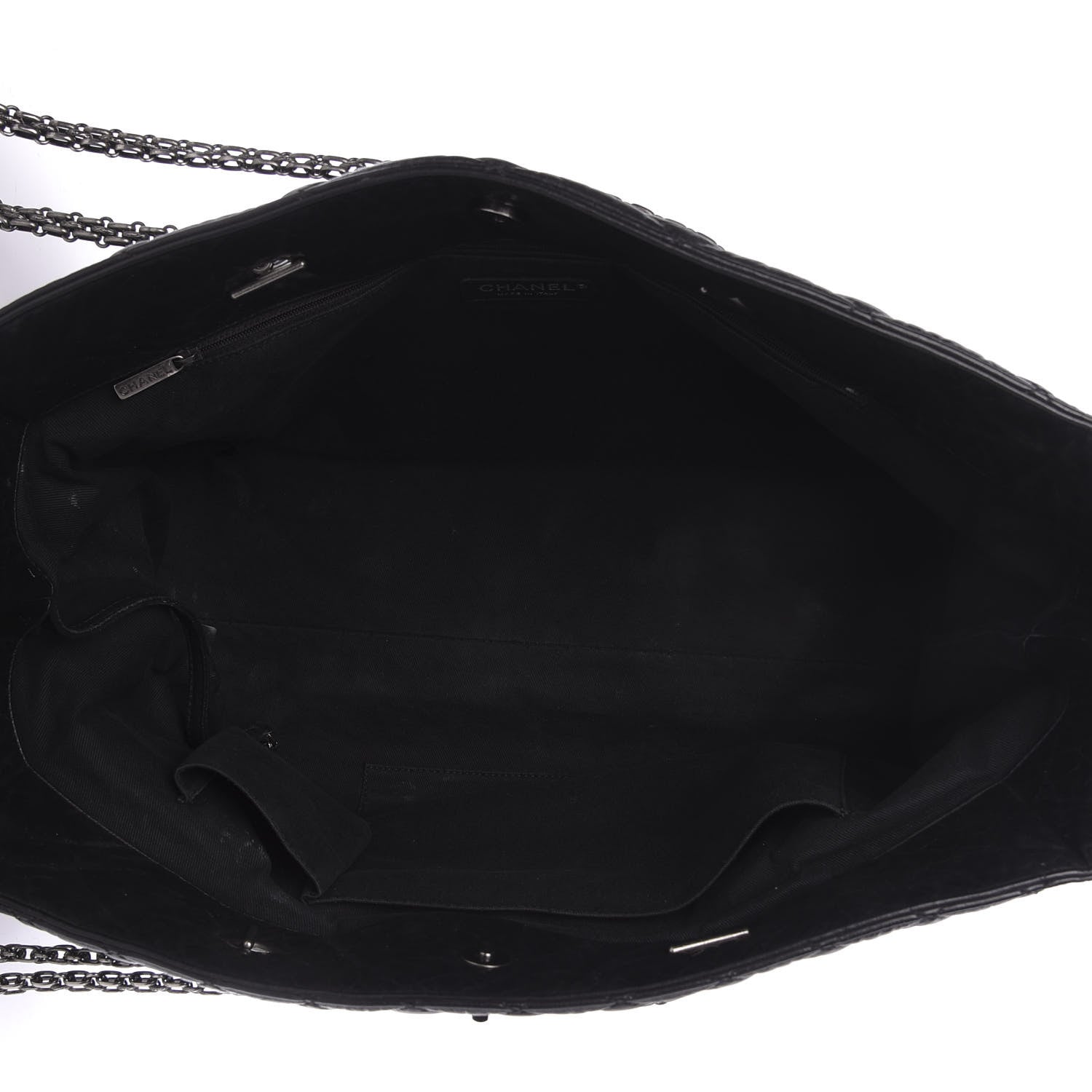 Chanel Aged Calfskin Quilted Reissue 2.55 Tote Black 5 of 9