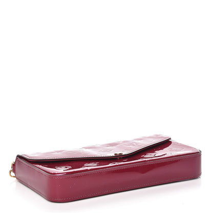 Louis Vuitton Vernis Felicie Chain Wallet Magenta 5 of 13