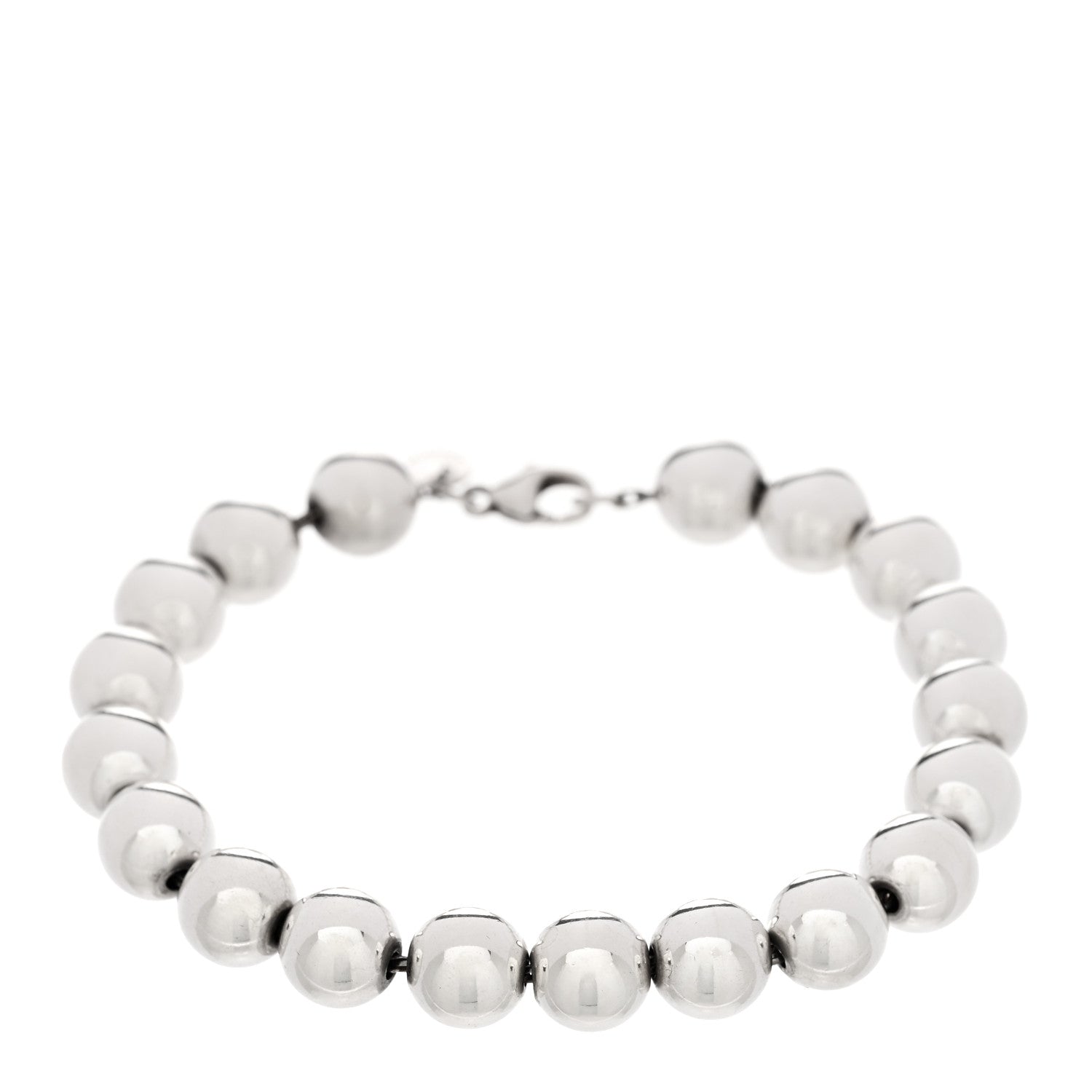 Tiffany Sterling Silver 10mm HardWear Ball Bracelet 1 of 3