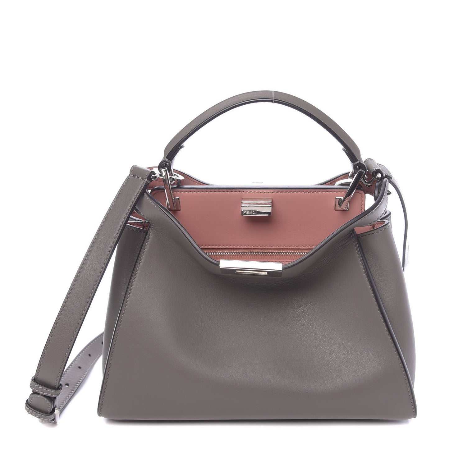 Vitello Tahiti Burro Medium Peekaboo Iconic Essentially Satchel Foresta Macaron