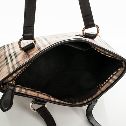 Burberry Haymarket Check Medium Regent Tote Chocolate 5 of 7