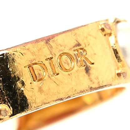 Christian Dior Metal Pearl 30 Montaigne Ring L Gold 4 of 5