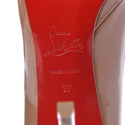 Christian Louboutin Patent Pigalle Plato 120 Pumps 37 Nude 7 of 11