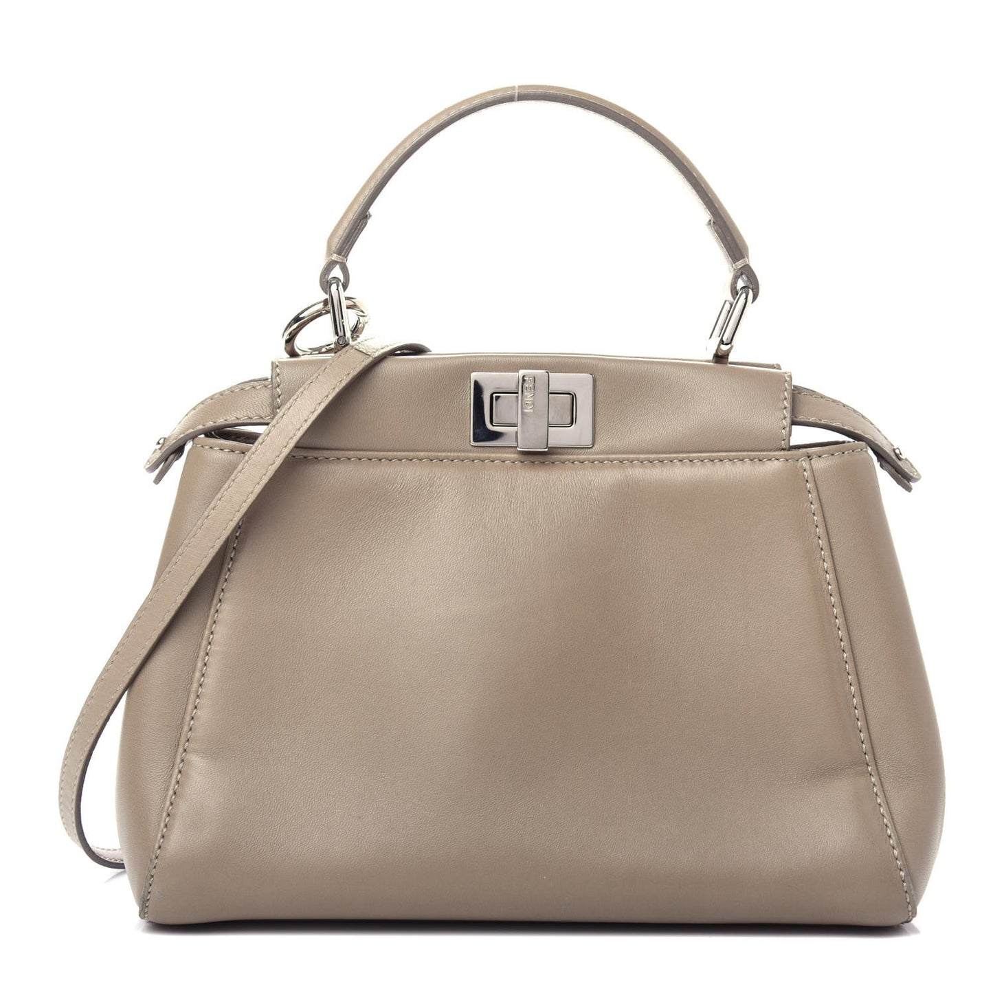Nappa Mini Peekaboo Iconic Satchel Tortora