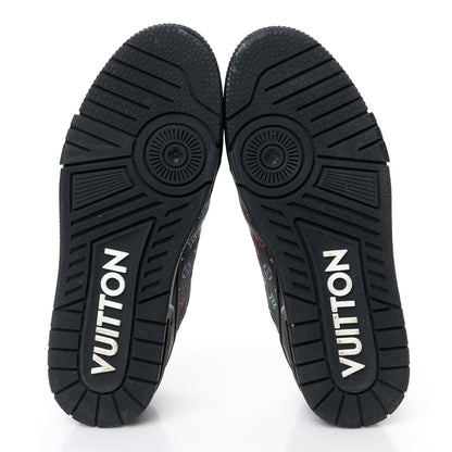 Louis Vuitton LV X TM Calfskin Monogram Multicolor Womens LV Trainer Sneakers 40 Black 6 of 10