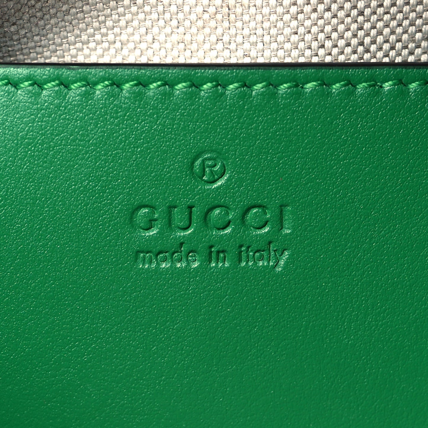 Calfskin GG Matelasse Shoulder Bag Spring Green Natural