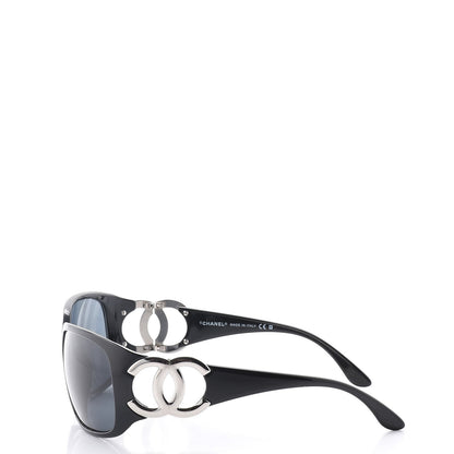 Chanel CC Sunglasses 6014 Black 3 of 8