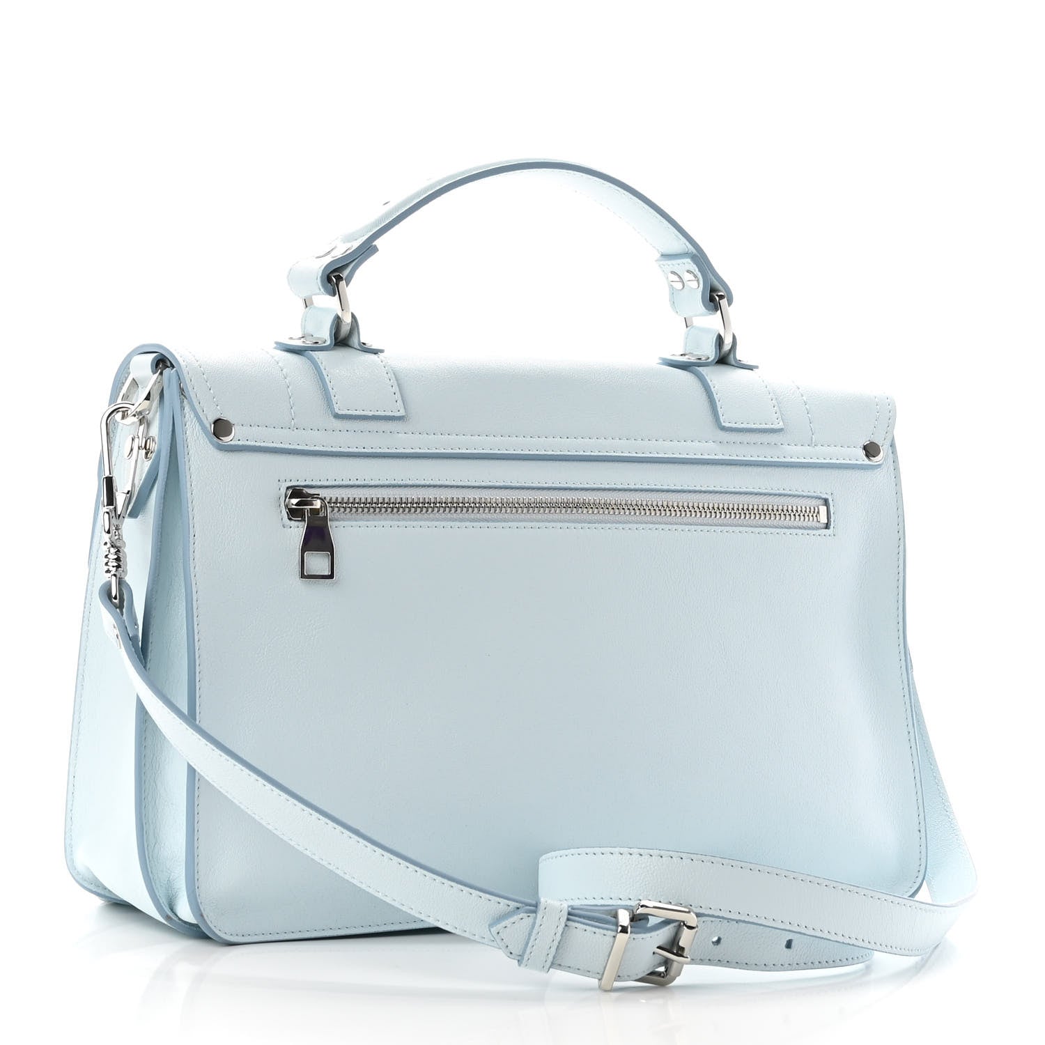 Proenza Schouler Lambskin Medium PS1 Satchel Polar Blue 2 of 8