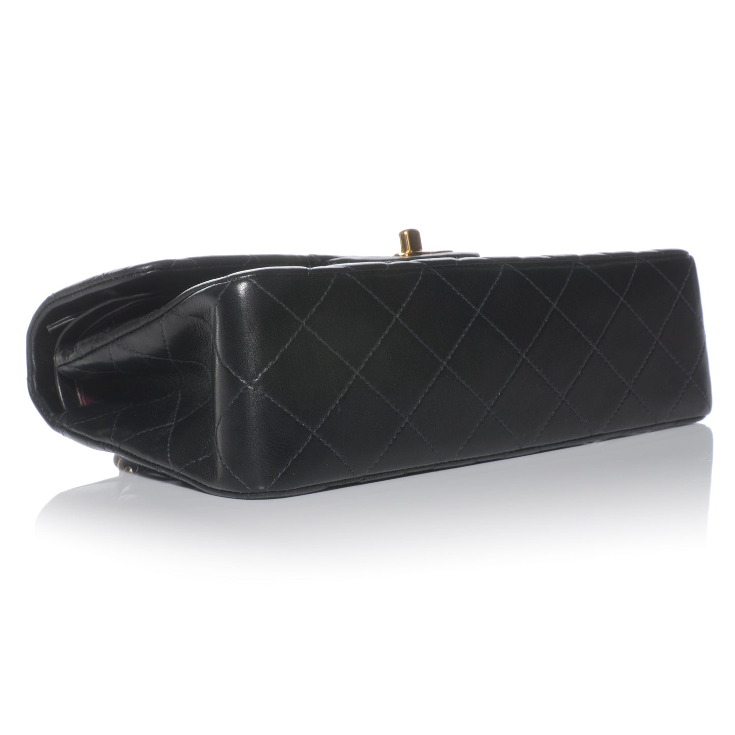 Lambskin Small Double Flap Black