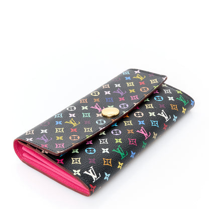 Louis Vuitton Monogram Multicolor Sarah Wallet Black Grenade 4 of 10