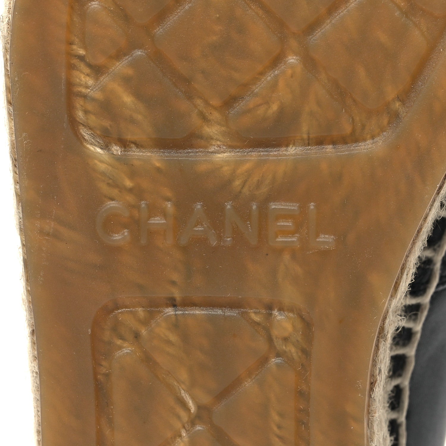Chanel Lambskin CC Espadrilles 36 Black 8 of 9