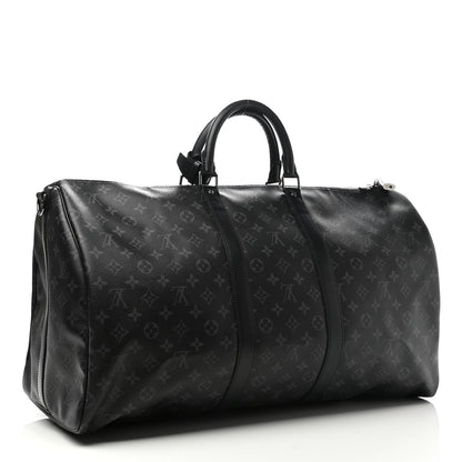 Louis Vuitton Monogram Eclipse Keepall Bandouliere 55 3 of 11