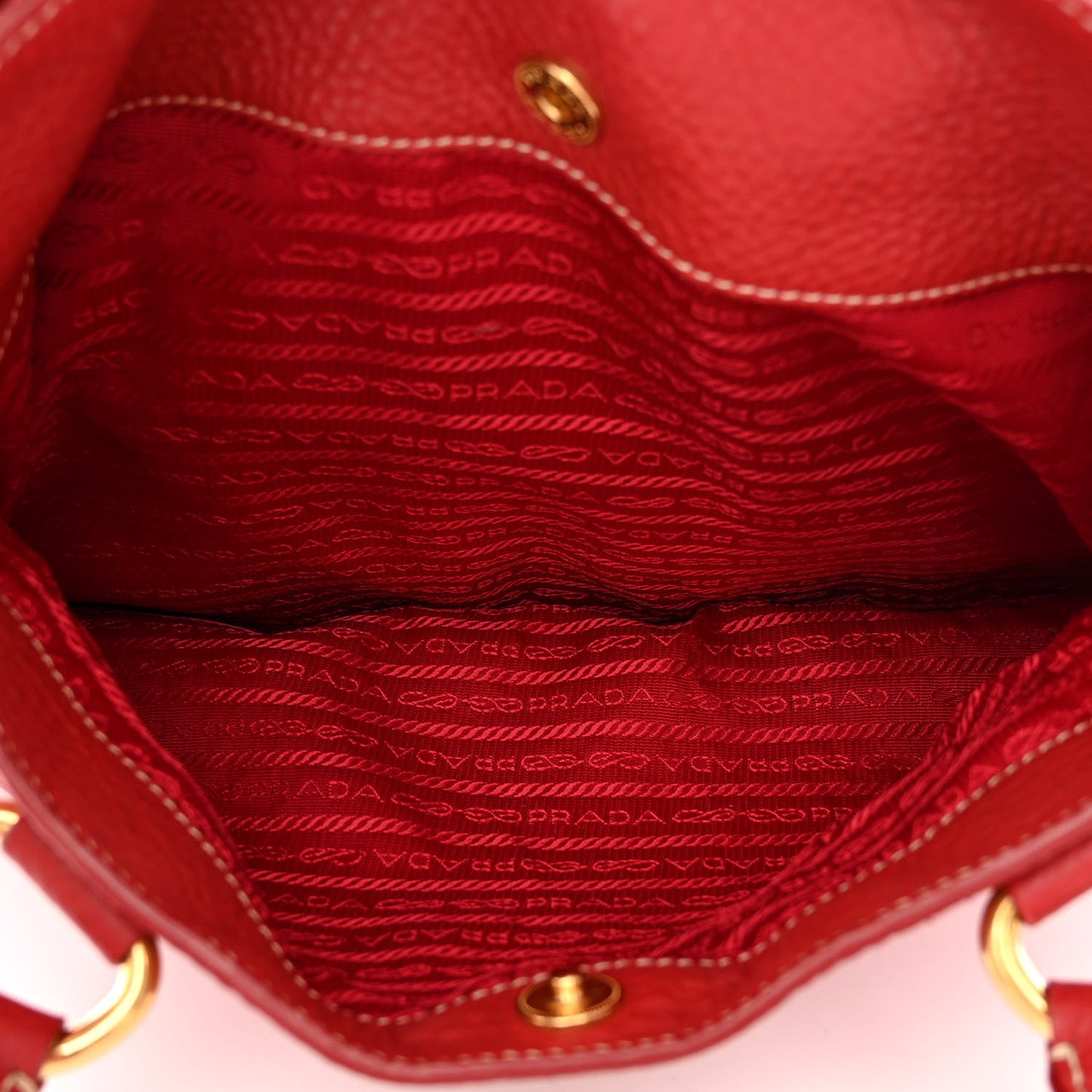 Vitello Daino Tote Rosso
