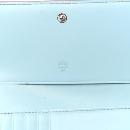 MCM Calfskin Roboter Tri-Fold Wallet White 6 of 9