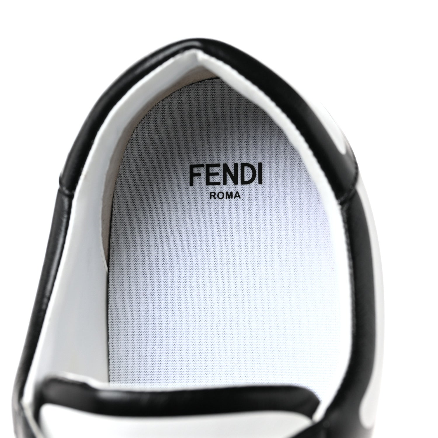 Fendi X JOSHUA VIDES Nappa Rockoclick Slip On Sneakers 38.5 Snow White Black 8 of 9