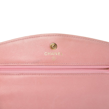 Chanel Caviar Timeless CC Wallet On Chain WOC Pink 6 of 10