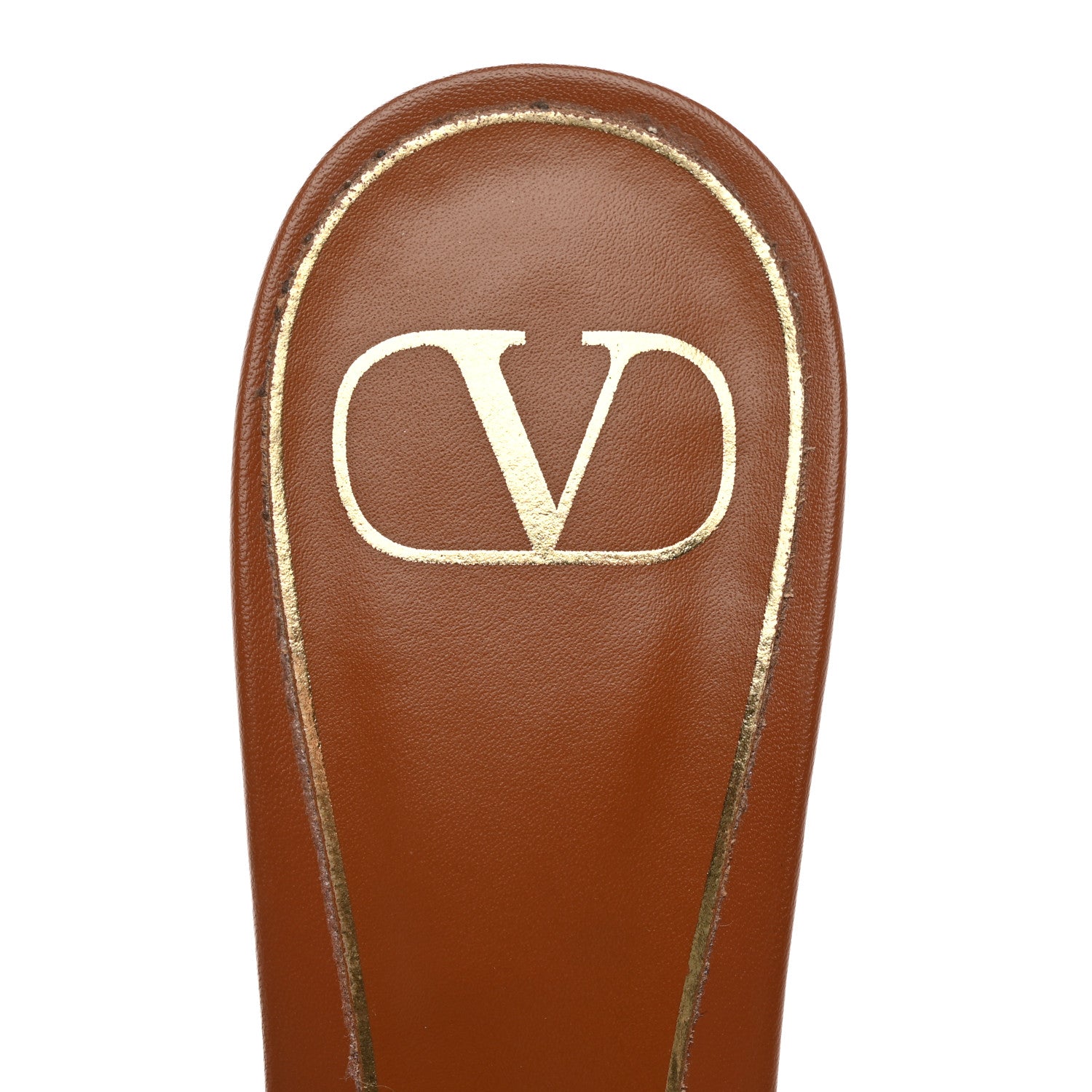 Valentino Garavani Nappa Rope 60mm Slide Sandals 36.5 Saddle Brown 7 of 16
