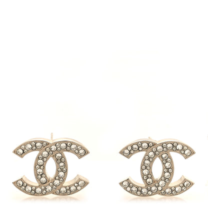 Chanel Crystal Mini CC Earrings Gold 1 of 4