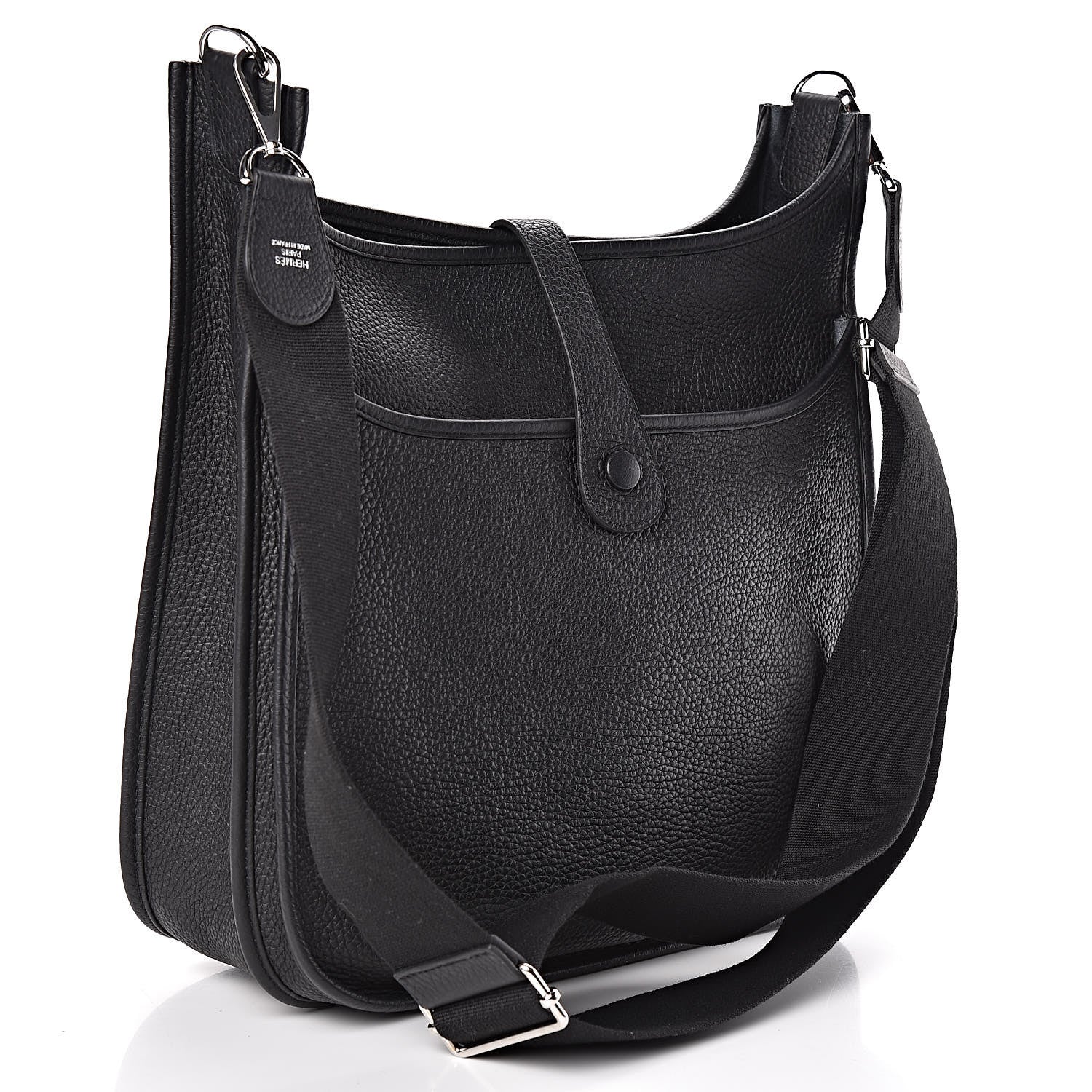 Hermes Taurillon Clemence Evelyne III GM Black 3 of 10