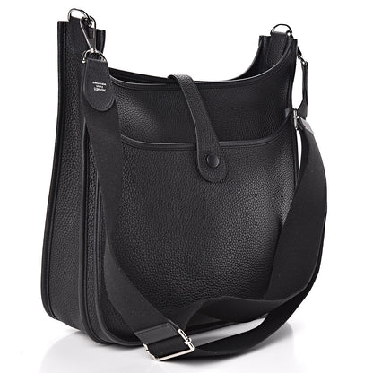 Hermes Taurillon Clemence Evelyne III GM Black 3 of 10