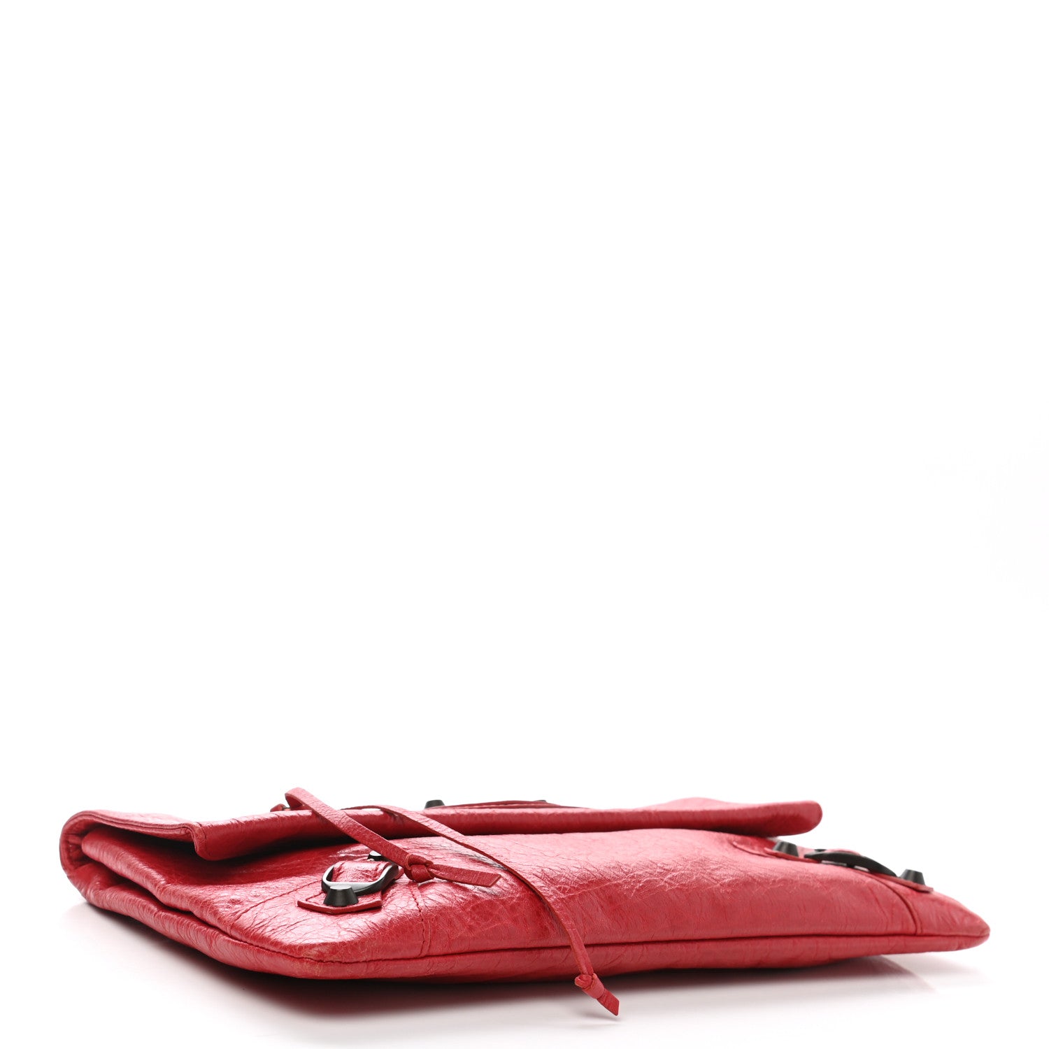 Balenciaga Agneau Classic Hardware Envelope Clutch Rouge Cardinal 5 of 11