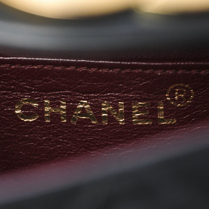 Chanel Lambskin Quilted XL Jumbo Single Flap Black 7 of 9