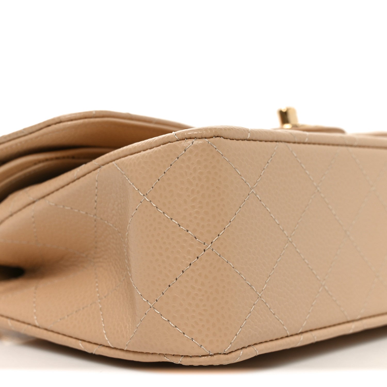 Chanel Caviar Quilted Small Double Flap Beige 17 of 21