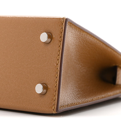 Hermes Chevre Chamkila Clou de Coeur Mini Kelly Sellier 20 Bronze Dore 9 of 10
