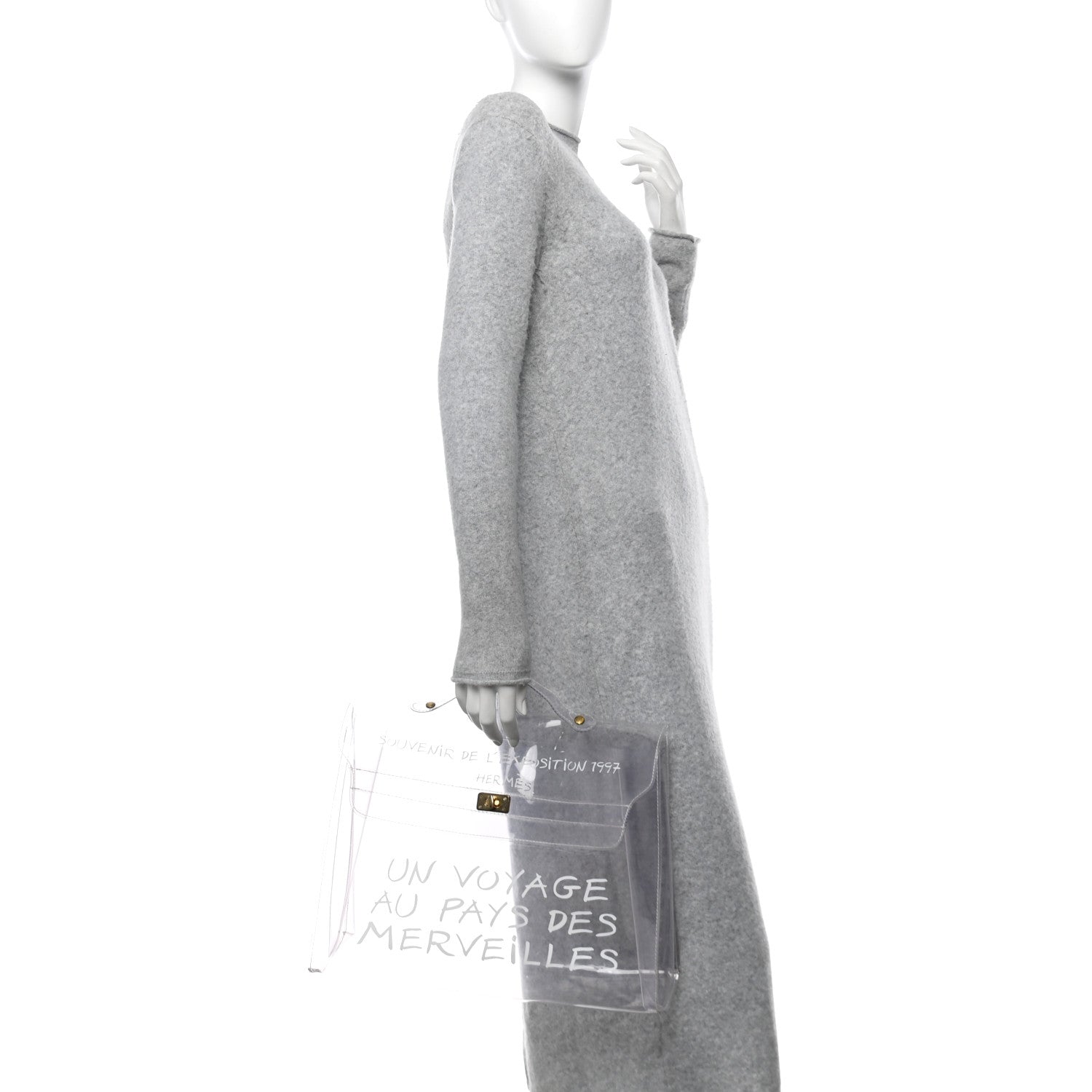 Hermes Vinyl Souvenir De L'Exposition Kelly Transparent 2 of 10