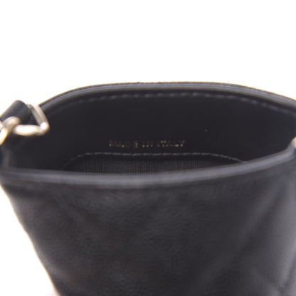 Chanel Caviar Quilted French New Wave Phone Holder With Chain Black 12 of 20