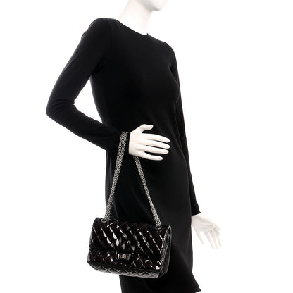Chanel Patent Quilted 2.55 Reissue 225 Flap Dark Purple 2 of 7