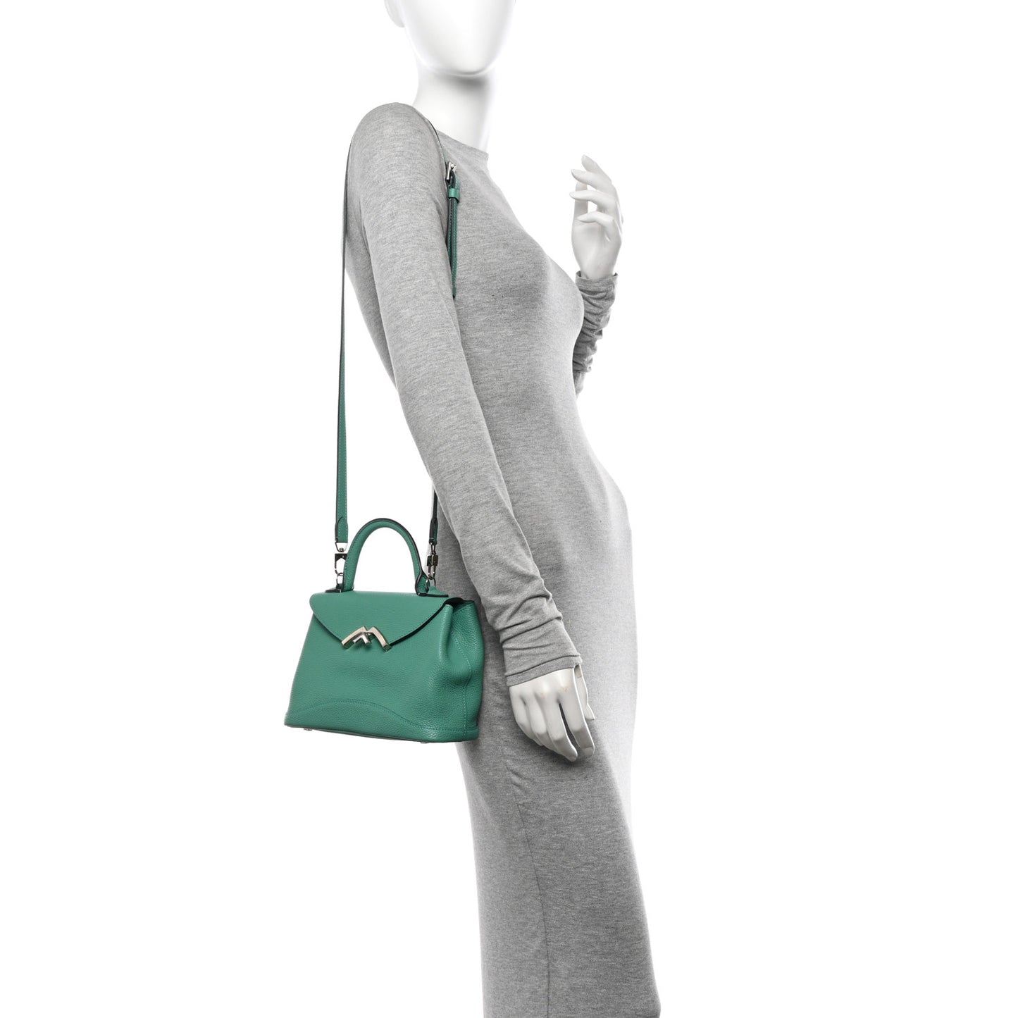 Taurillon Blush Calfskin Gabby BB Turquoise