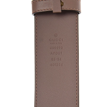 Gucci Calfskin Double G 40mm Belt 85 34 Porcelain Rose 4 of 4
