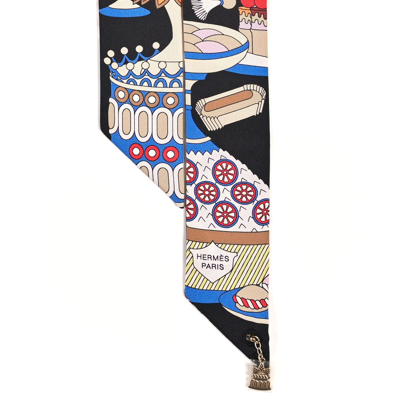 Silk La Patisserie Francaise Charms Twilly Charms Black White Bleu