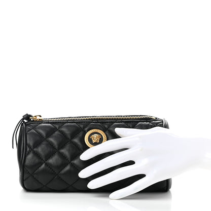 Versace Nappa Quilted Medusa Pouch Black 2 of 7