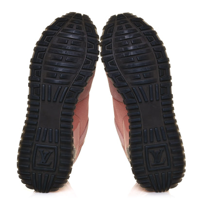 Louis Vuitton Suede Damier Azur Run Away Sneakers 38 Pink 5 of 7