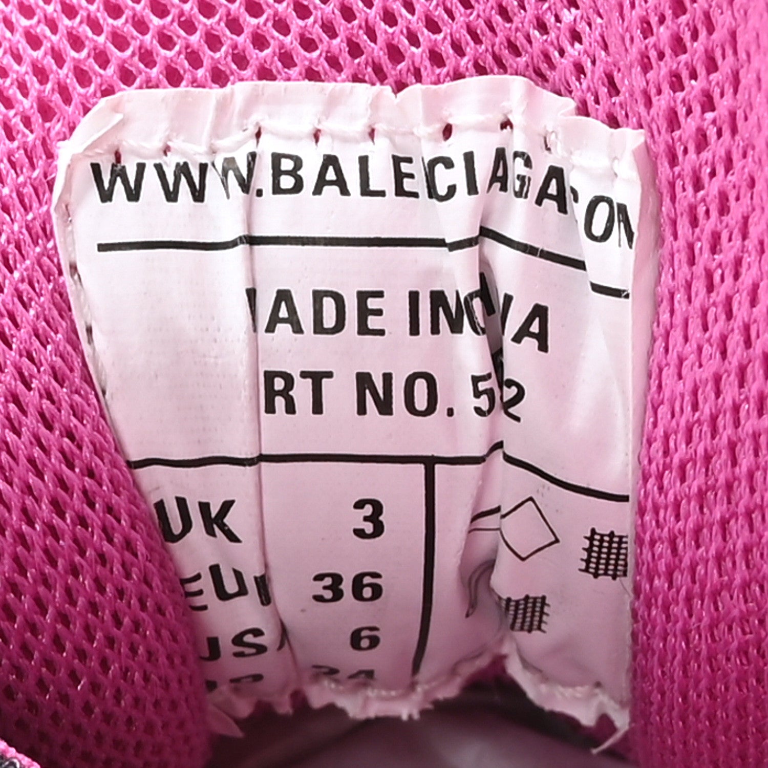 Balenciaga Mesh Nubuck Effect Fabric LED Womens Track Sneakers 36 Grey Pink Black 7 of 8