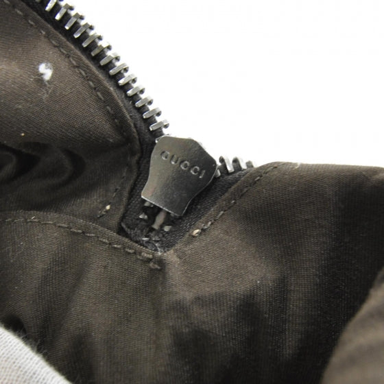 GG Monogram Web Medium Classic Backpack Brown