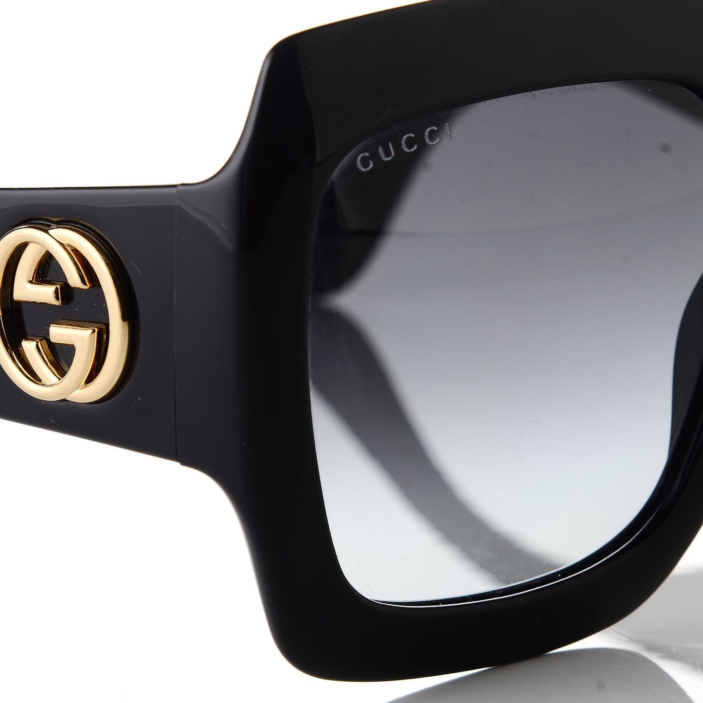Acetate Square Frame Sunglasses GG0053S Black