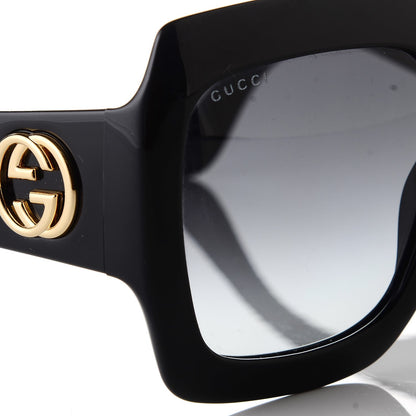 Gucci Acetate Square Frame Sunglasses GG0053S Black 7 of 8
