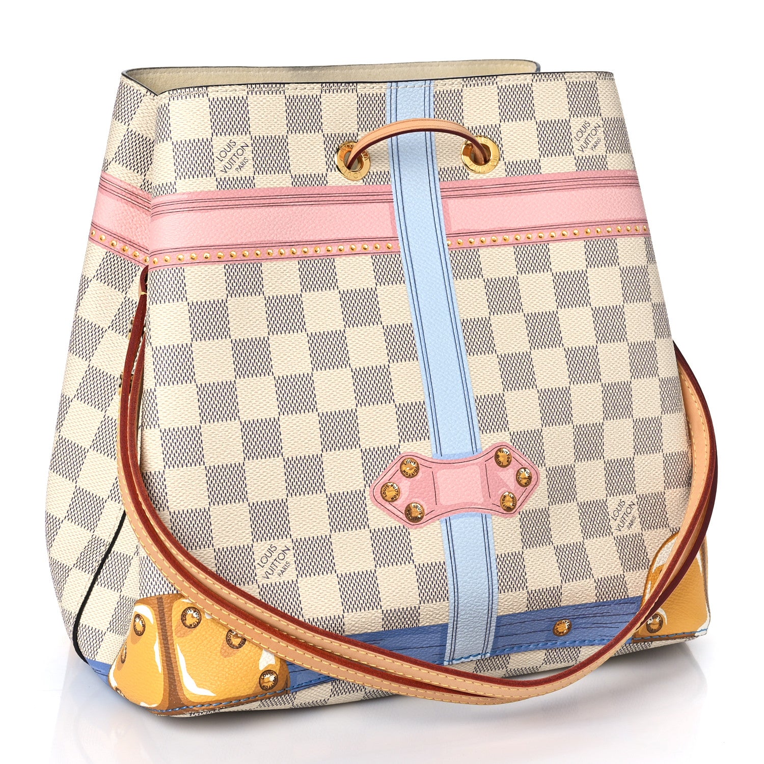 Louis Vuitton Damier Azur Summer Trunks Neonoe 3 of 9