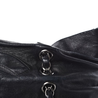 Chanel Lambskin Chain Shoulder Bag Black 15 of 26