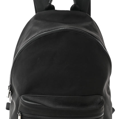 Christian Dior X KAWS Nylon Calfskin Logo Backpack Black 8 of 12