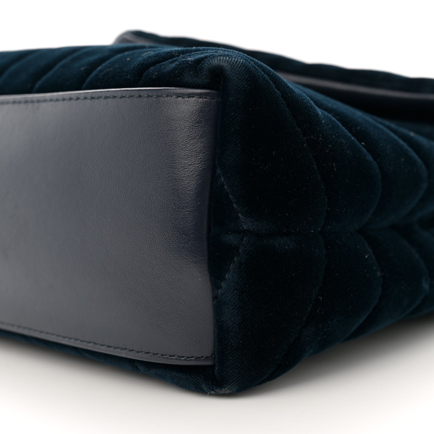 Saint Laurent Velvet Y Quilted Monogram Small Loulou Chain Satchel Medium Blue 10 of 12