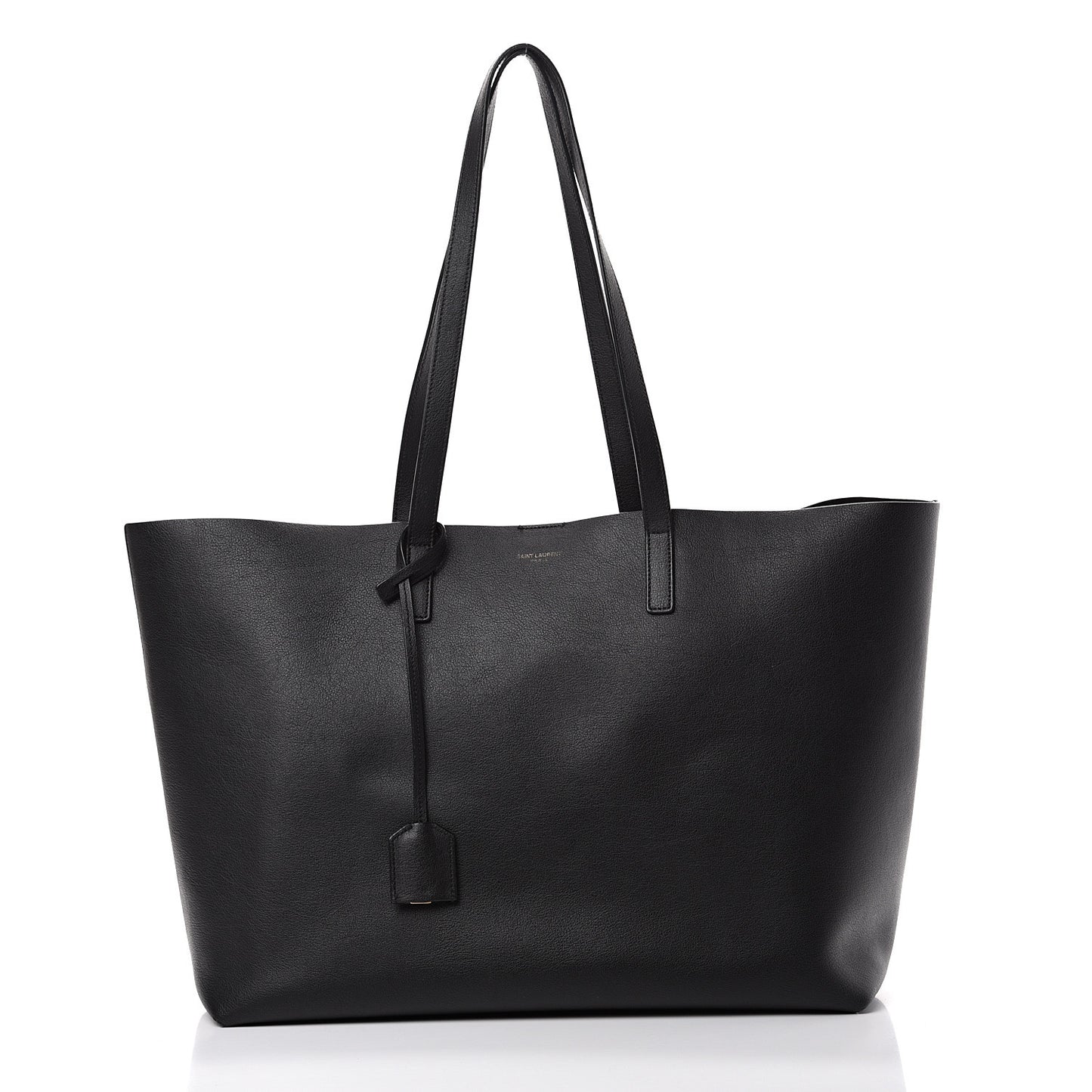Calfskin Large Shopping Tote Black
