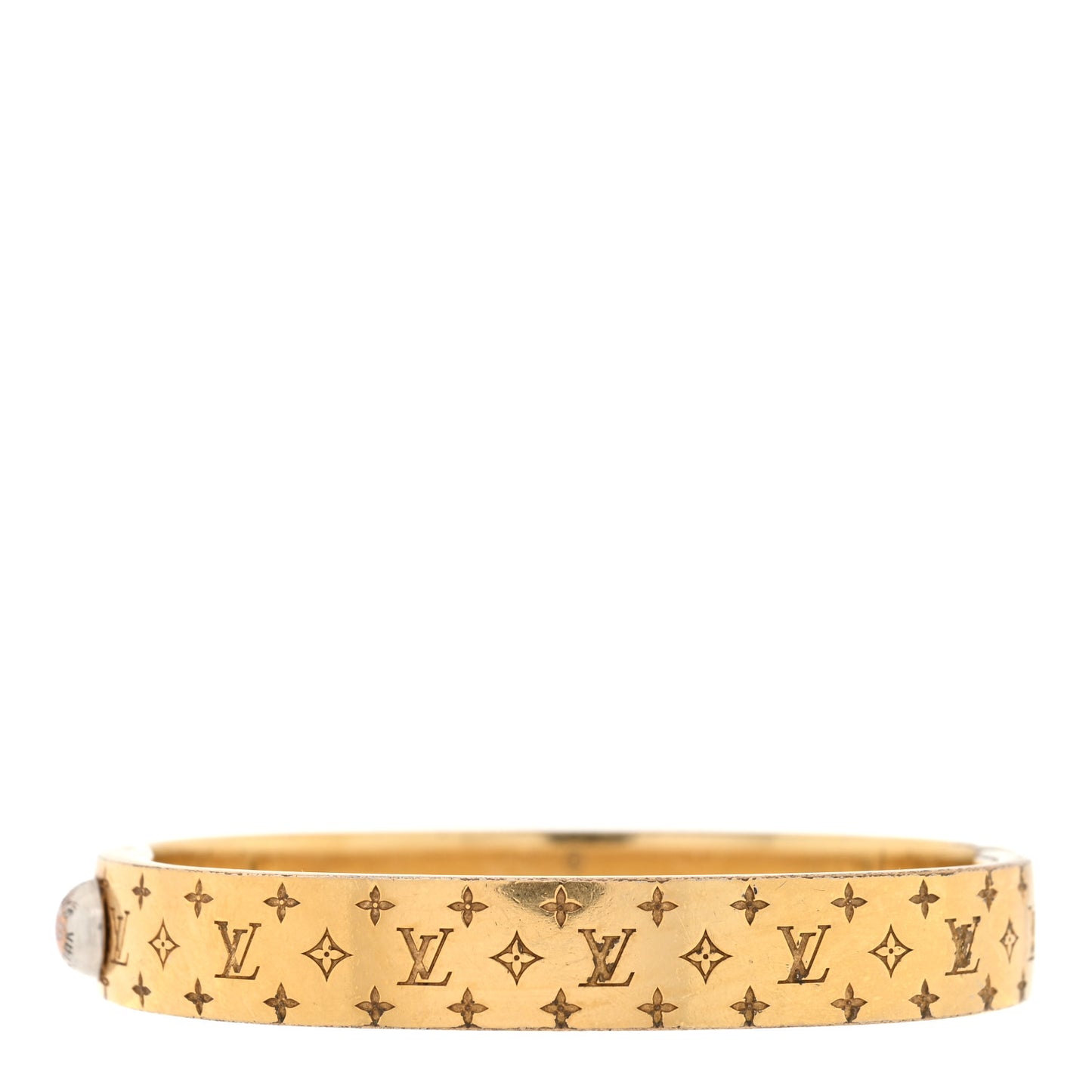 Brass Monogram Nanogram Cuff S Gold